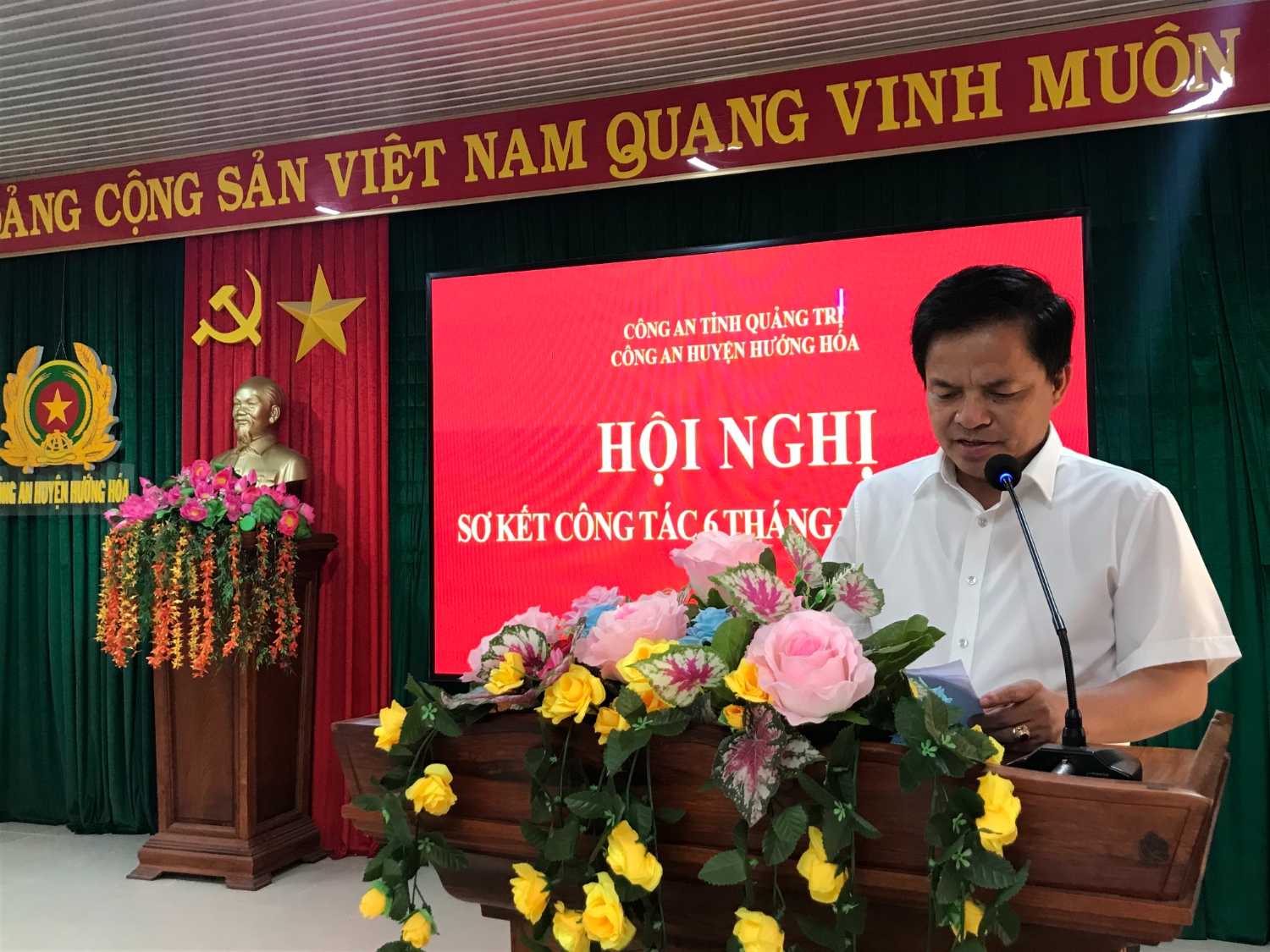 Công an huyện Hướng Hóa triển khai nhiệm vụ trọng tâm 6 tháng cuối năm 2021